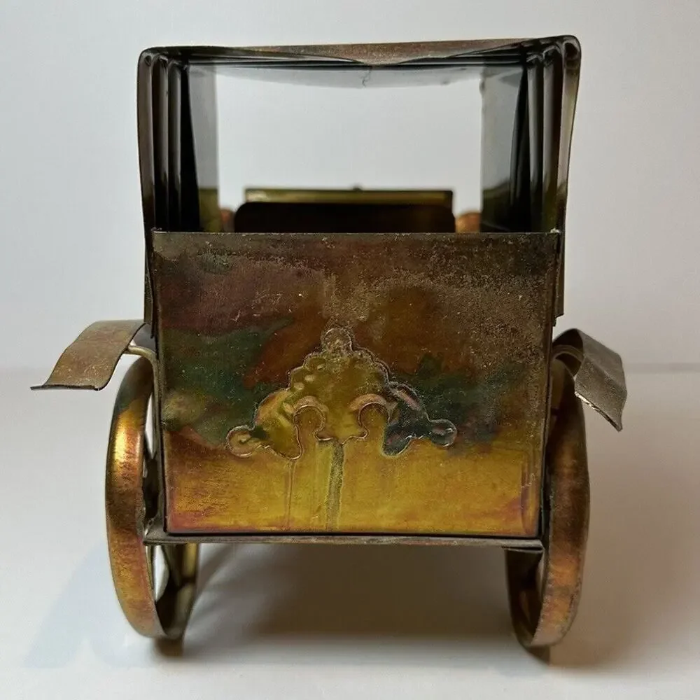 Vintage Berkeley Designs Antique Metal Car Music Box - Tested Works Collectable